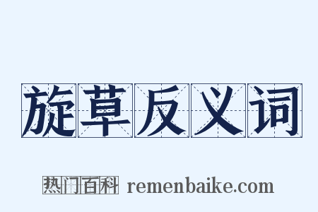 旋草反义词是什么意思的图片